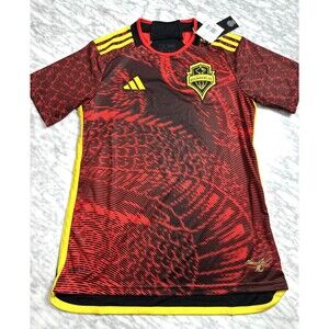 adidas MLS Seattle Sounders FC Soccer Jersey Bruce Lee Women's Small Red HU1380